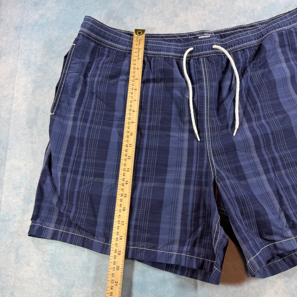 Polo Ralph Lauren Swim Trunks Mens 3XB Blue Plaid Excellent Pony Logo Shorts - Picture 11 of 12